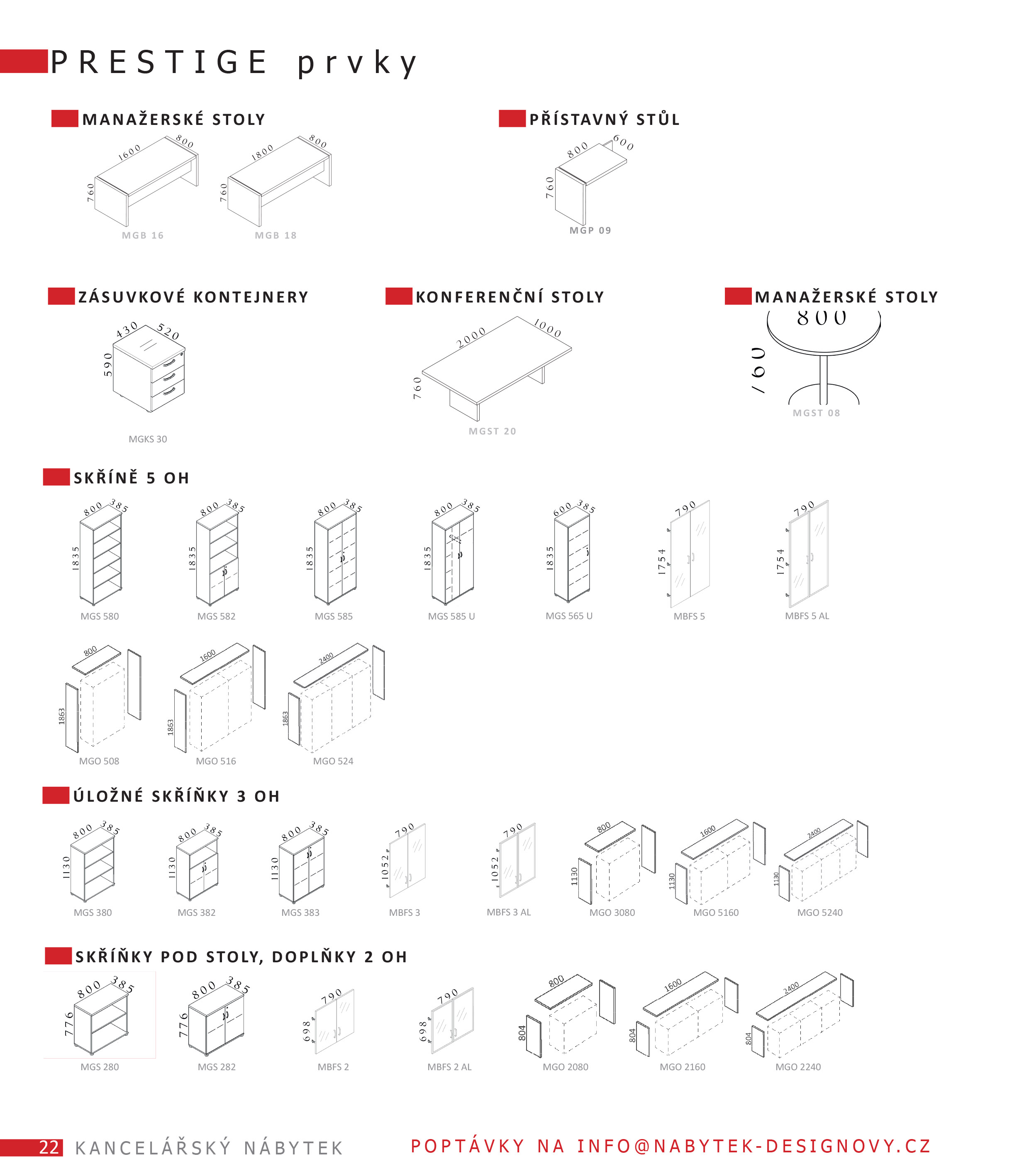 Katalog Kancelářský nábytek KOMFORT